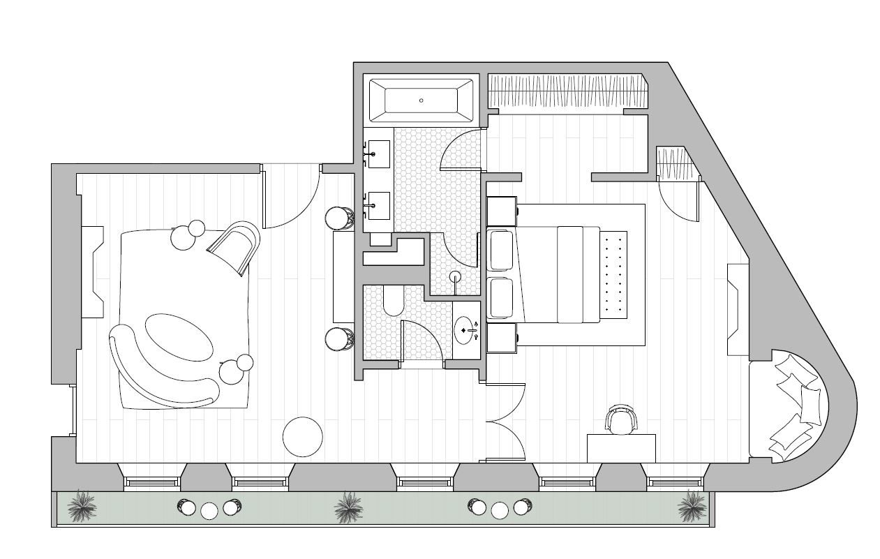 Suite floorplan 