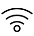 Black and white icon to represent WiFi