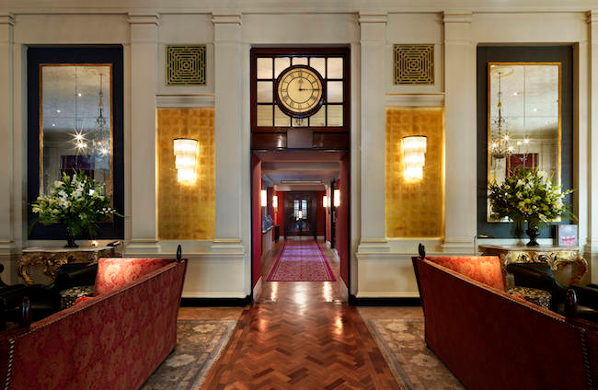 The Bloomsbury hotel's lobby