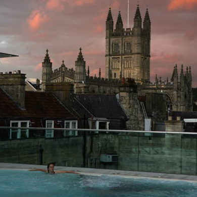 Rooftop view of Bath