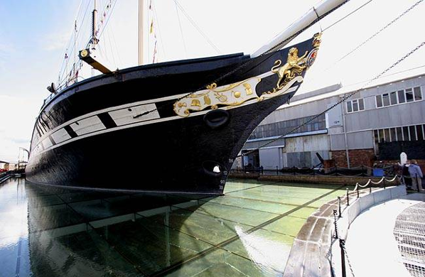 The SS Great Britain docked at Bristol Harbourside
