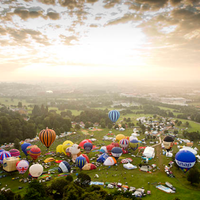 Selection of hot air ballons from the Bristol Balloon Fiesta 