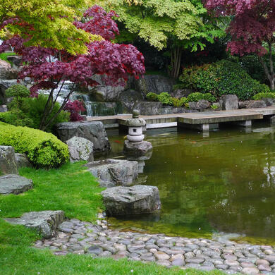 The Kyoto Garden pond