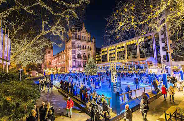 Ice rink at The Natural History Museum London