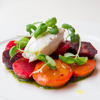 Roasted Baby Beets with Goats Curd from The Kensington