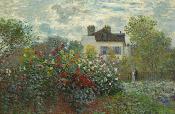 The Artist's Garden in Argenteuil (A Corner of the Garden with Dahlias), Claude Monet