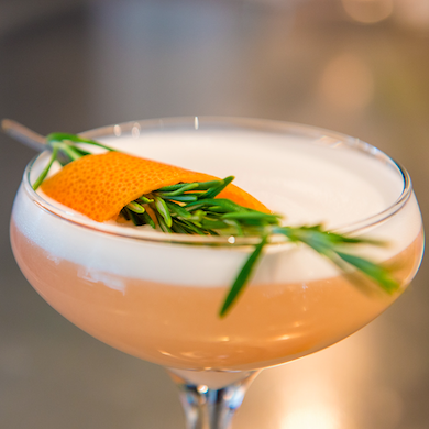 Orange and rosemary cocktail