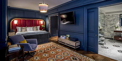 A suite in the Bloomsbury hotel London