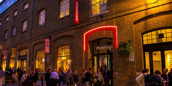 The exterior of the Donmar theatre in London