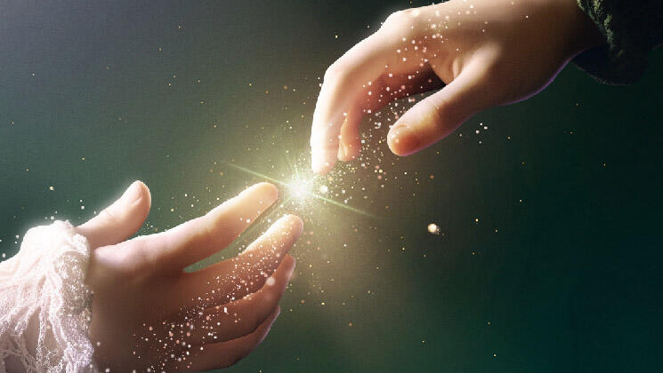 Hands with stars 