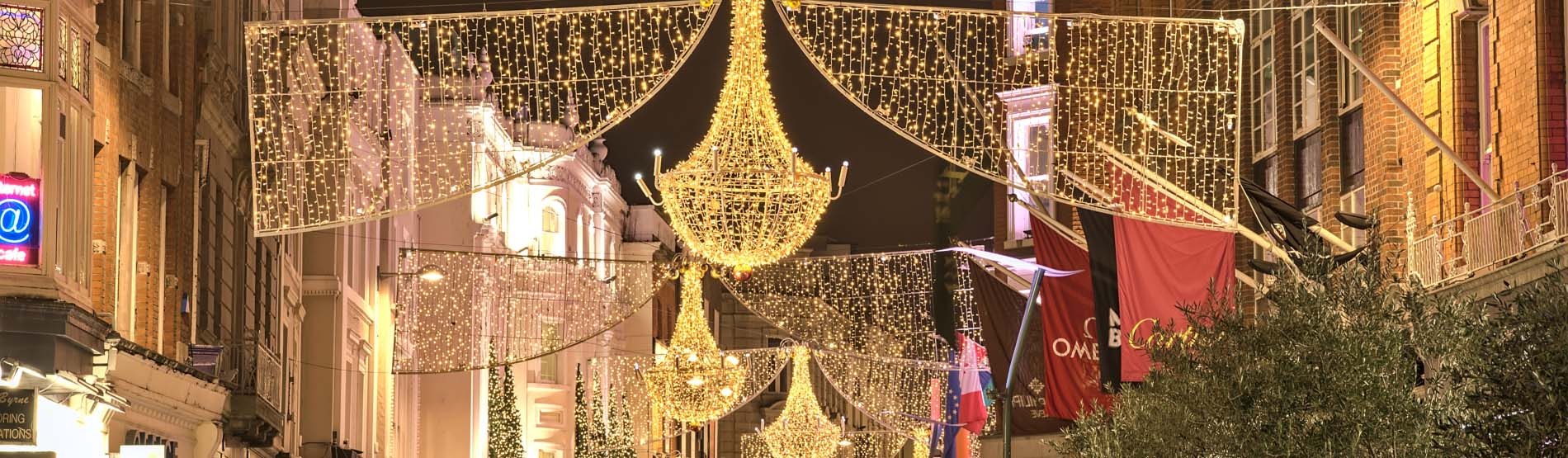 Christmas lights on Grafton Street