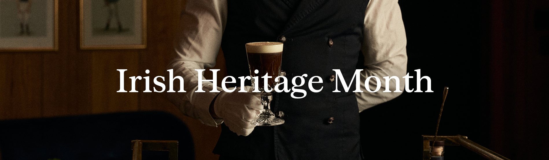 Celebrating Irish Heritage Month at The Doyle Collection: A bartender serves a classic Guinness. 