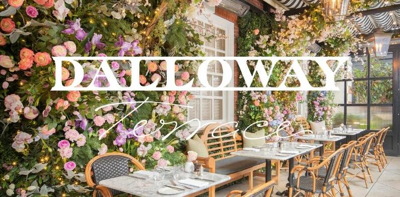 Dalloway Terrace decorated with Spring flowers