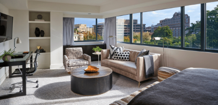 Junior Suite with views overlooking the city