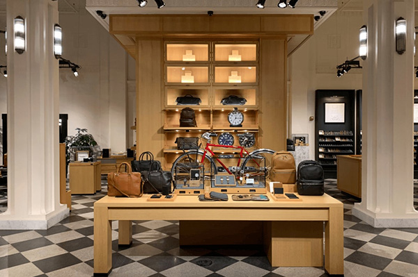 The inside of the Shinola store