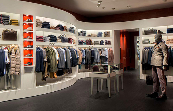 The inside of the Suitsupply store