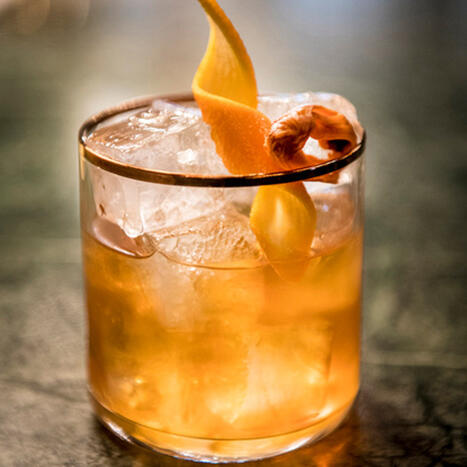 Cocktail with an orange twist