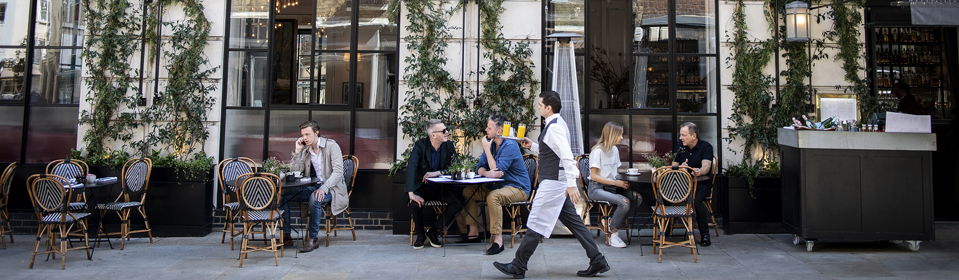 Outside of 108 Brasserie at The Marylebone