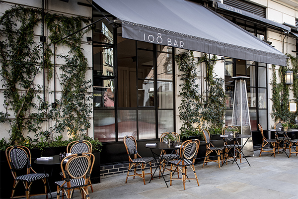 Outside of 108 Brasserie at The Marylebone