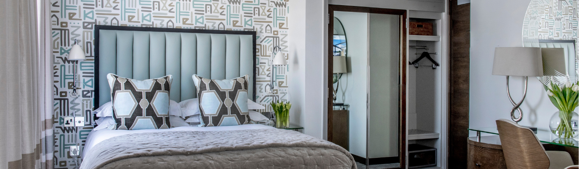 Luxury suite at The Marylebone Hotel.