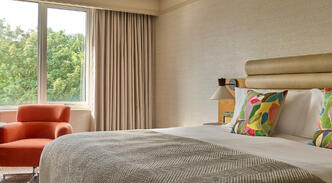 Classic Room 1 Double Bed in the River Lee Hotel Cork featuring comfortable bedding, stylish decor.