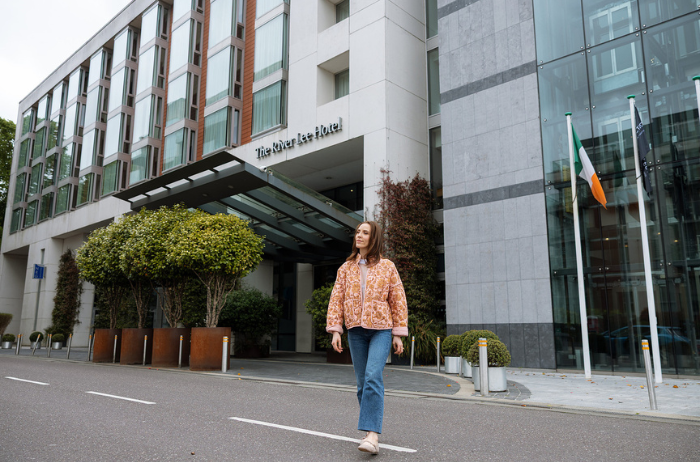 Standing by the River Lee after leaving her hotel, Louise prepares to discover the highlights of West Cork