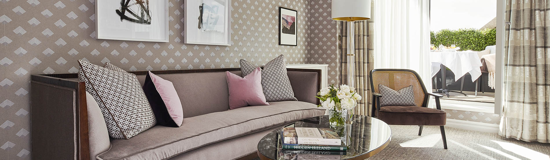 Seating area in Suite in The Westbury Hotel Dublin