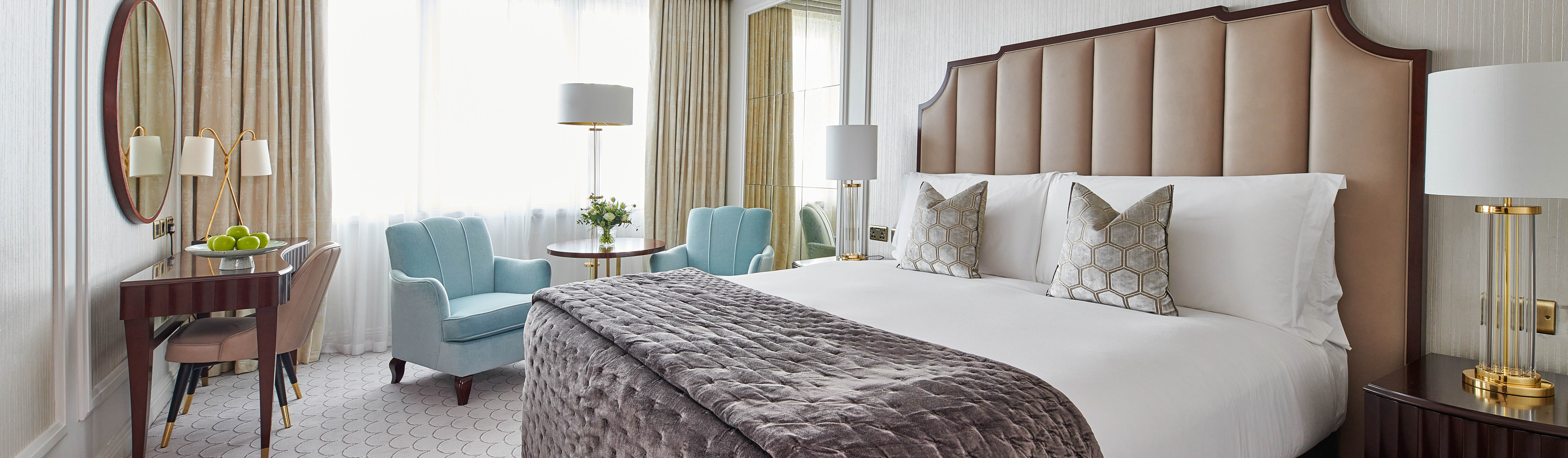 The Westbury Two-Bedroom Rooms: A stylish, interconnecting luxury room with a king bed designed for family stays and group travel in Dublin