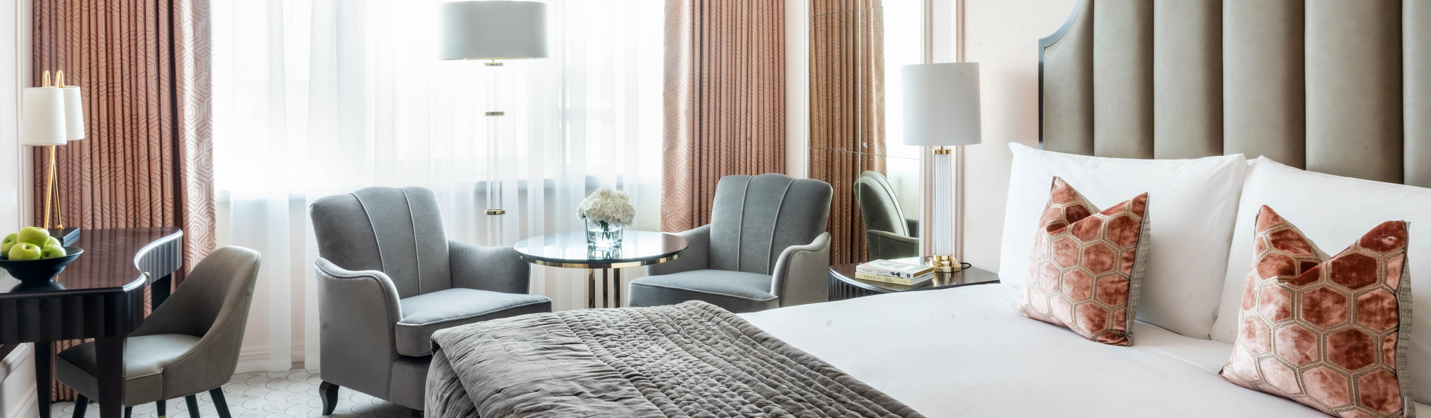 The Westbury Two-Bedroom Rooms: A stylish, interconnecting luxury room designed for family stays and group travel in Dublin