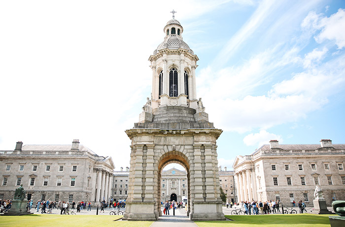 the buildings of Trinity College in Dublin