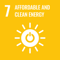 UN Goals Icon - 7 affordable and clean energy
