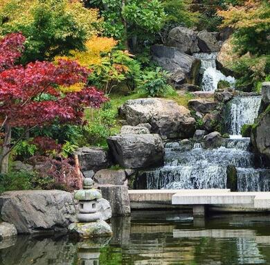 water feature in Kyoto garden London