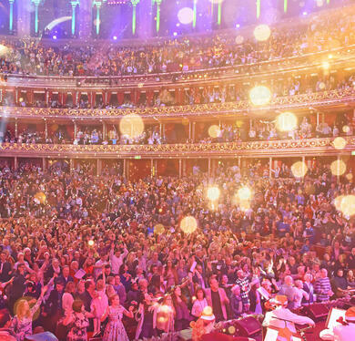 the audience in the Royal Albert Hall